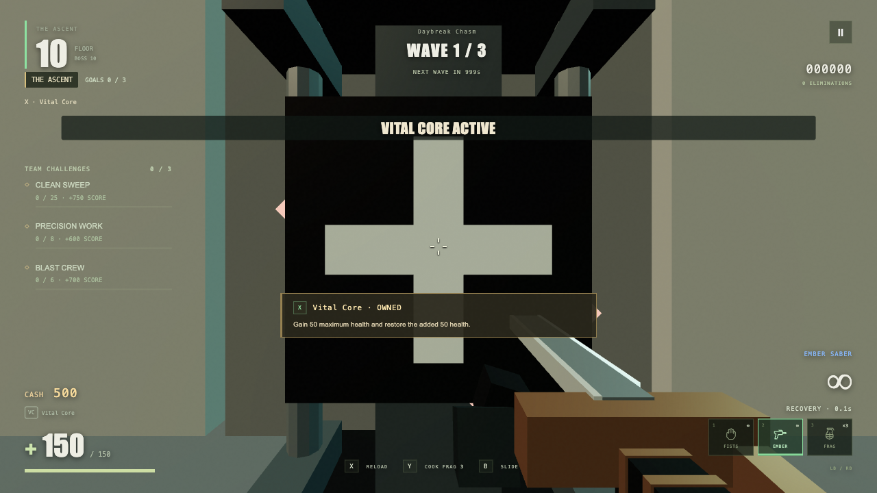 A player approaching an in-game perk vending station